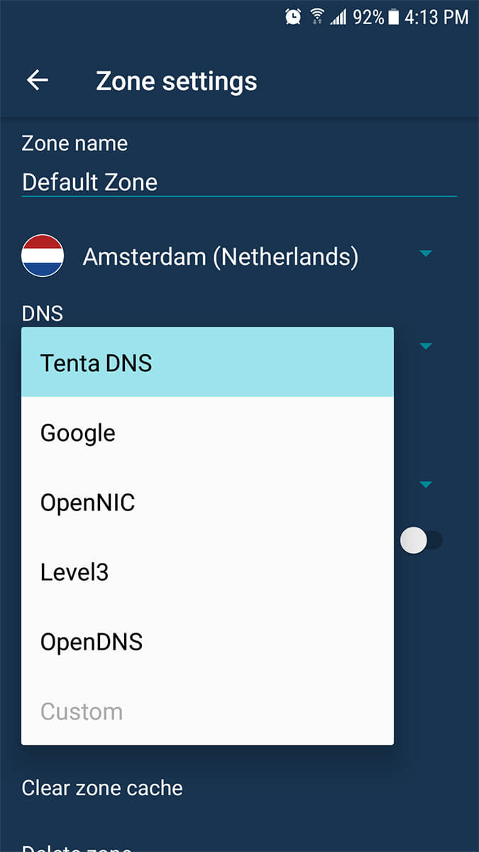 Tenta DNS for Android